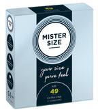 Mister Size 49 mm · ultratenké latexové kondomy (3 ks)