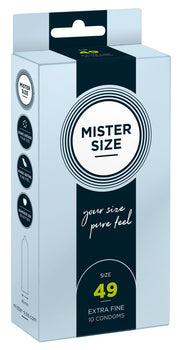 Mister Size 49 mm · ultratenké latexové kondomy (10 ks)