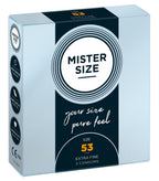 Mister Size 53 mm · ultratenké latexové kondomy (3 ks)