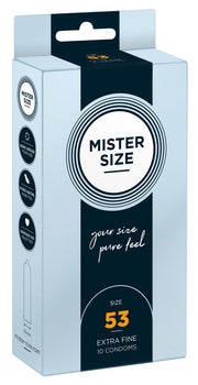 Mister Size 53 mm · ultratenké latexové kondomy (10 ks)