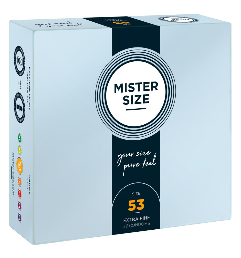 Mister Size 53 mm · ultratenké latexové kondomy (36 ks)