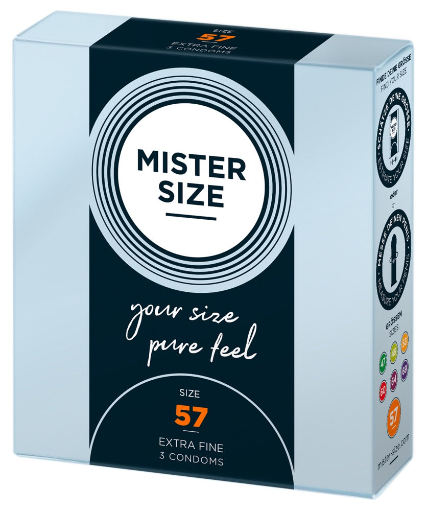 Mister Size 57 mm · ultratenké latexové kondomy (3 ks)