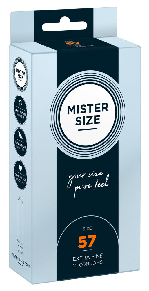 Mister Size 57 mm · ultratenké latexové kondomy (10 ks)