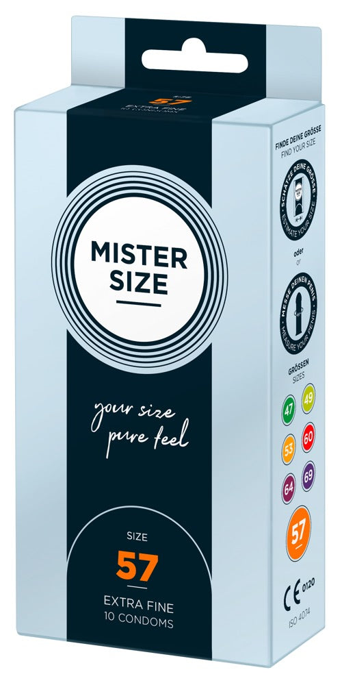 Mister Size 57 mm · ultratenké latexové kondomy (10 ks)