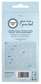 Mister Size 57 mm · ultratenké latexové kondomy (10 ks)