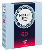 Mister Size 60 mm · ultratenké latexové kondomy (3 ks)