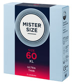 Mister Size 60 mm · ultratenké latexové kondomy (3 ks)