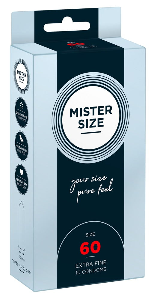Mister Size 60 mm · ultratenké latexové kondomy (10 ks)