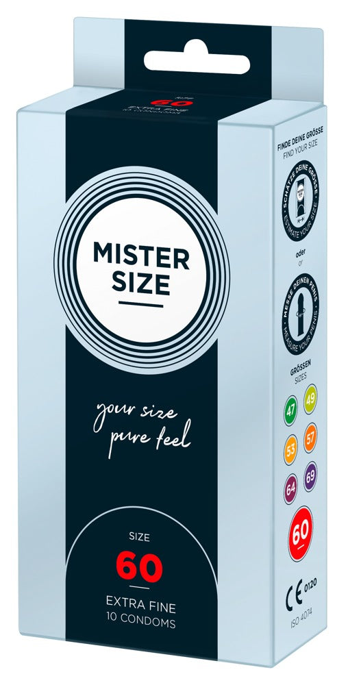 Mister Size 60 mm · ultratenké latexové kondomy (10 ks)