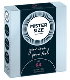 Mister Size 64 mm · ultratenké latexové kondomy XL (3 ks)