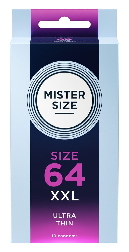 Mister Size 64 mm · ultratenké latexové kondomy XL (10 ks)
