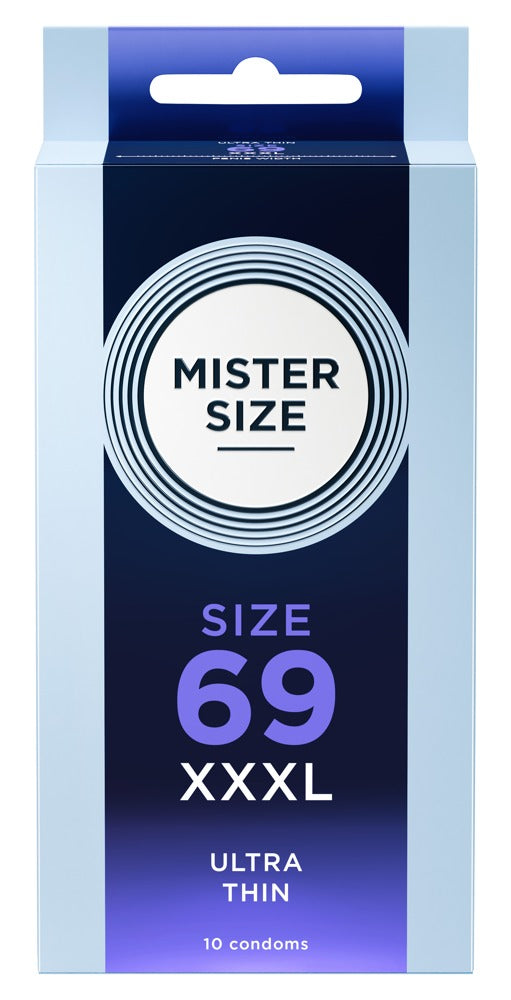Mister Size 69 mm · ultratenké latexové kondomy XXL (10 ks)