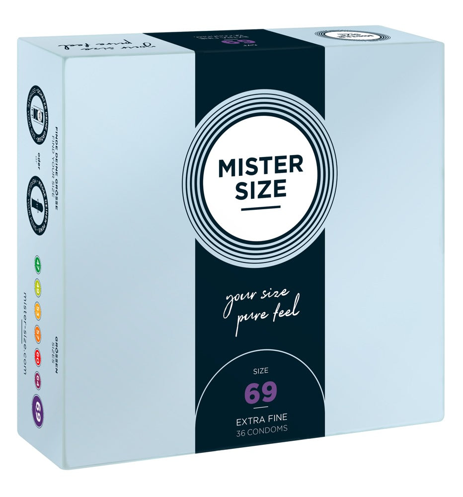 Mister Size 69 mm · ultratenké latexové kondomy XXL (36 ks)