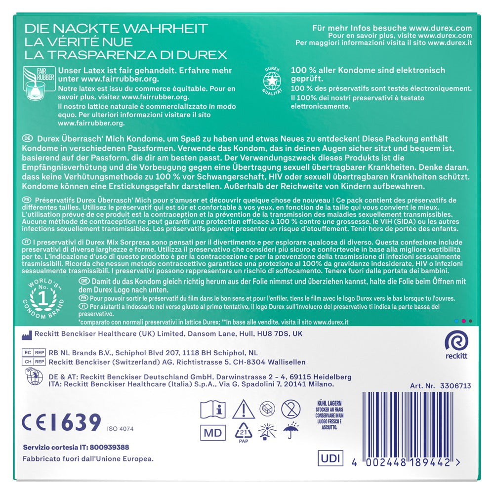 Durex Überrasch' Mich · mix kondomů (30 ks)