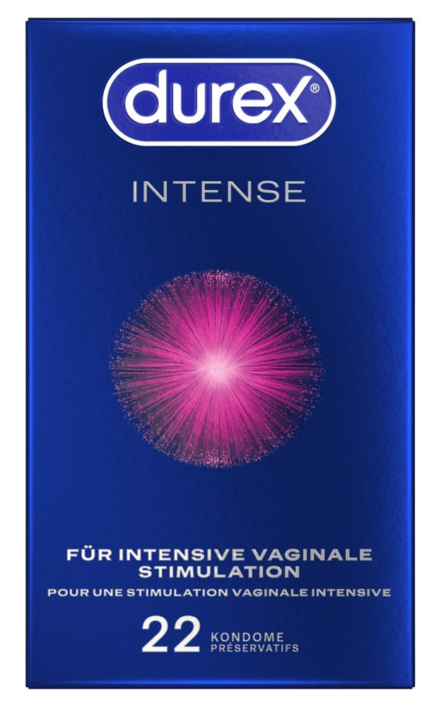 Durex Intense Orgasmic · stimulační kondomy (22 ks)