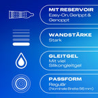 Durex Pleasure Me · vroubkované a tečkované kondomy (40 ks)