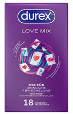 Durex Love Mix · mix kondomů v pěti variantách (18 ks)