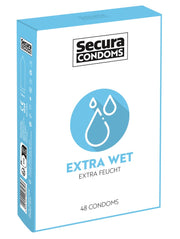 Secura Extra Wet · kondomy s extra lubrikací (48 ks)