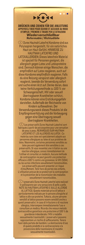 Durex Hautnah Latexfrei · kondomy bez latexu (10 ks)