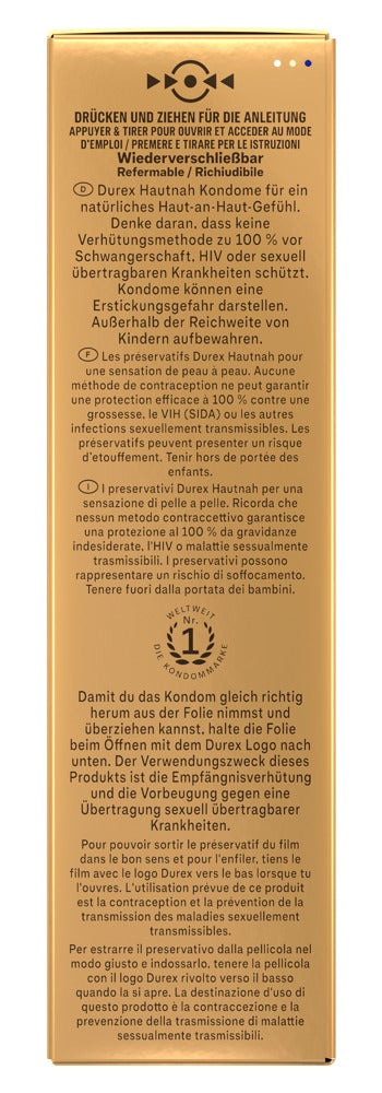 Durex Hautnah · ultratenké kondomy (10 ks)