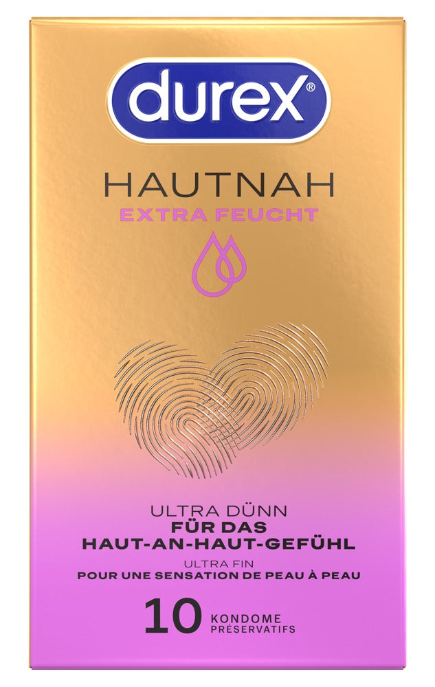 Durex Hautnah Extra Feucht · ultratenké kondomy s extra lubrikací (10 ks)