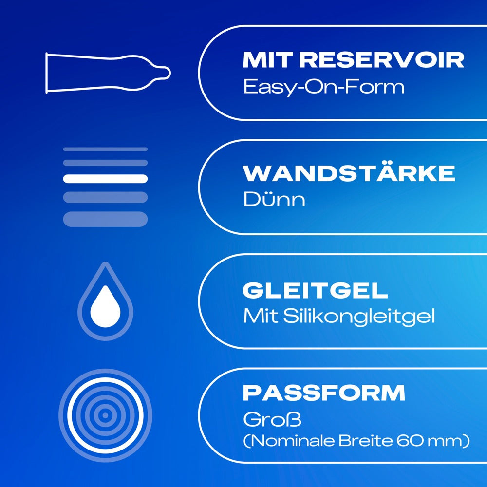 Durex Hautnah Extra Groß · ultratenké XXL kondomy (10 ks)