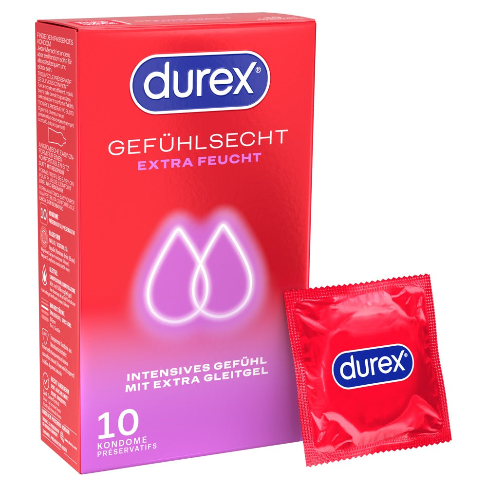 Durex Gefühlsecht Xtra Feucht · kondomy s extra lubrikací (10 ks)