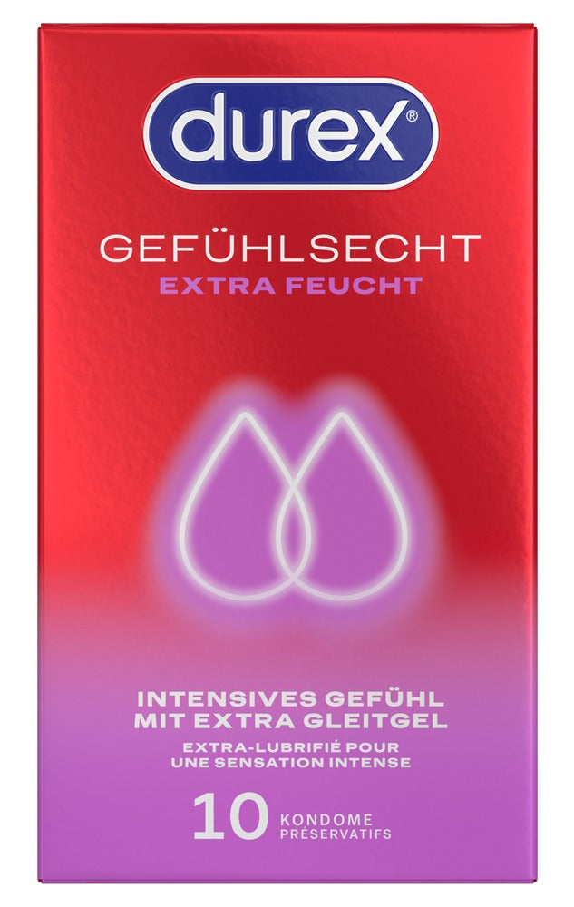 Durex Gefühlsecht Xtra Feucht · kondomy s extra lubrikací (10 ks)