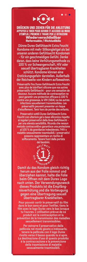 Durex Gefühlsecht Xtra Feucht · kondomy s extra lubrikací (10 ks)