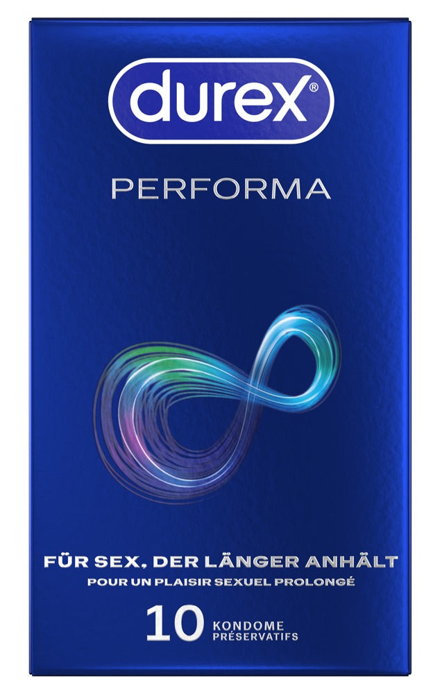 Durex Performa · kondomy s benzokainovým gelem (10 ks)