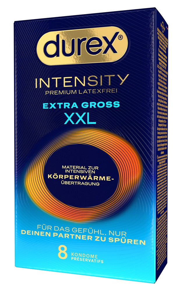 Durex Intensity Extra Groß · XXL kondomy bez latexu (8 ks)