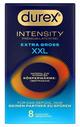 Durex Intensity Extra Groß · XXL kondomy bez latexu (8 ks)