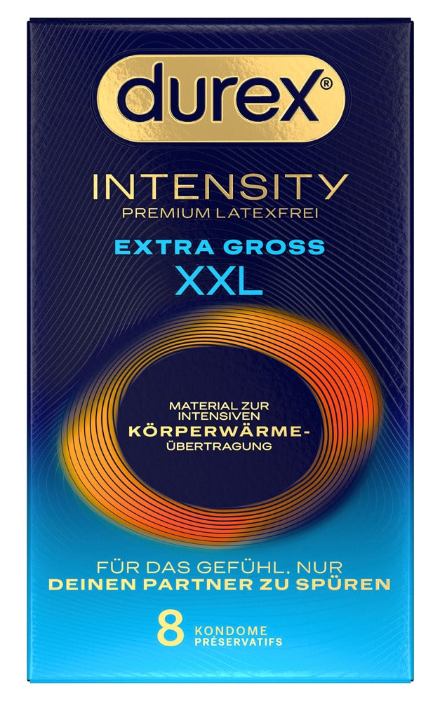 Durex Intensity Extra Groß · XXL kondomy bez latexu (8 ks)