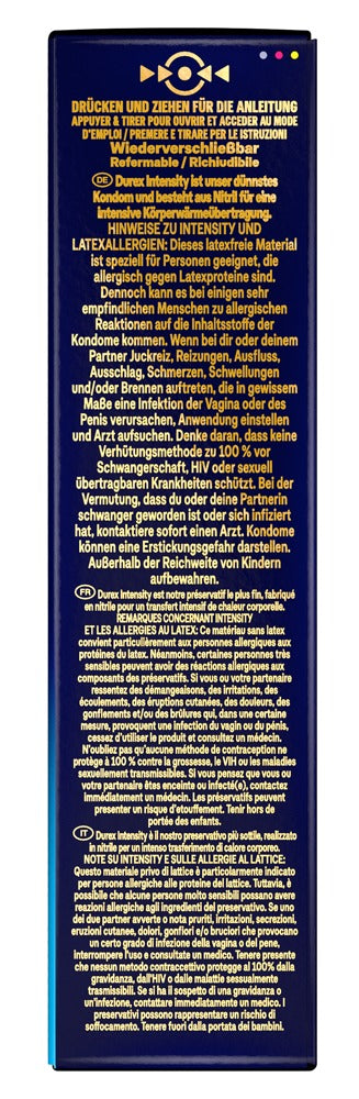 Durex Intensity Extra Groß · XXL kondomy bez latexu (8 ks)