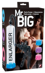 You2Toys Penis Pump Mr. Big · vakuová pumpa na penis se třemi návleky