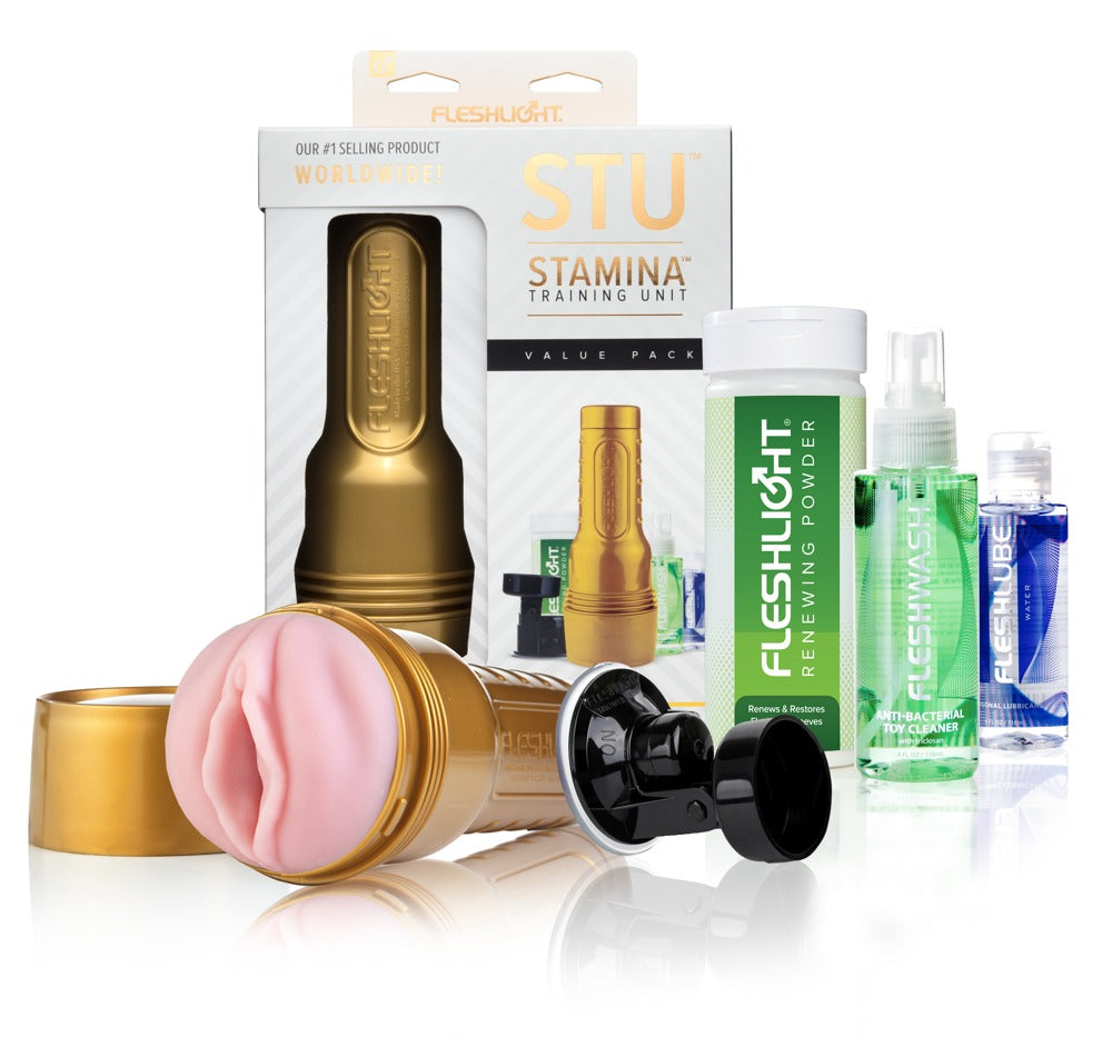Fleshlight Stamina Value Pack · sada masturbátoru a péče (5 ks)