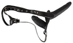 You2Toys Double Strap On Black Silicone · strap-on tanga se dvěma dildy