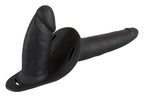 You2Toys Double Strap On Black Silicone · strap-on tanga se dvěma dildy