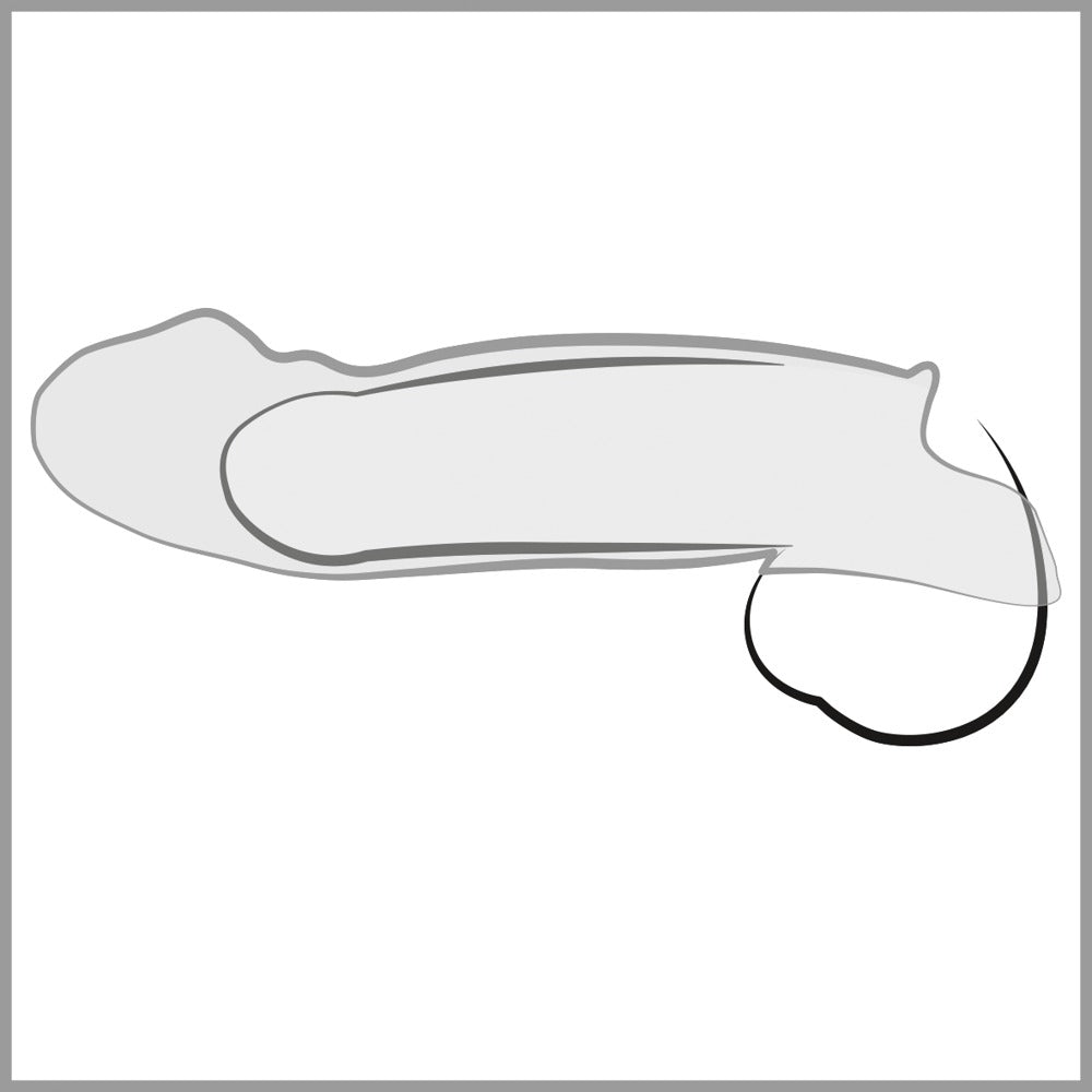 Crystal Clear Penis Sleeve · návlek na penis s prodloužením a kroužkem na varlata