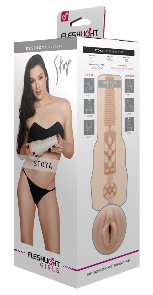 Fleshlight Stoya Destroya · masturbátor s náročnou strukturou