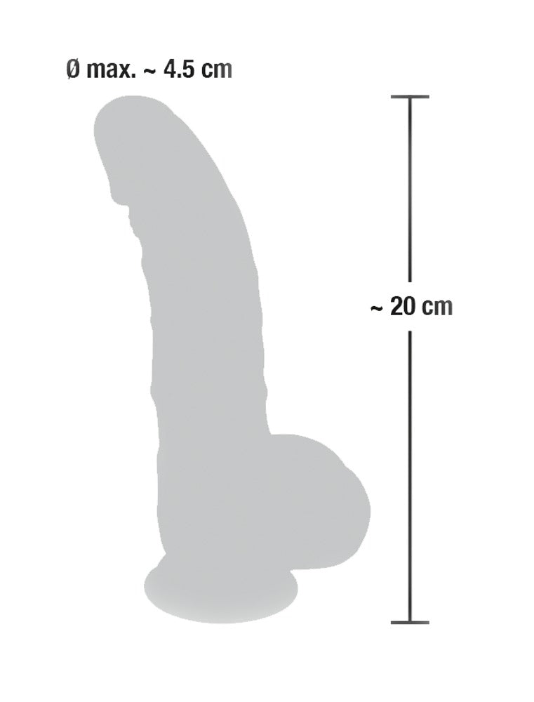 Medical Silicone Dildo 20 cm · realistické dildo s přísavkou