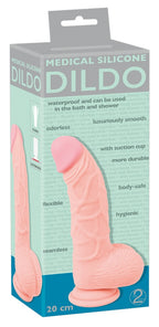 Medical Silicone Dildo 20 cm · realistické dildo s přísavkou