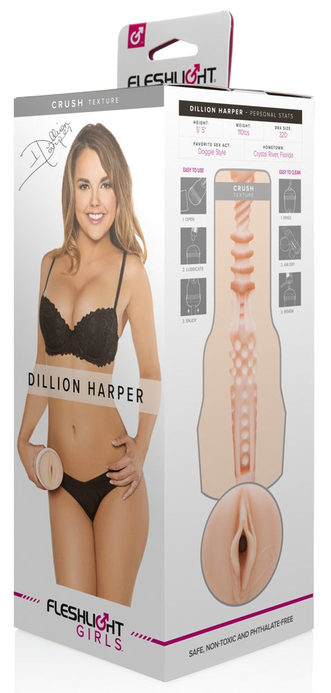 Fleshlight Dillion Harper Crush · masturbátor s odlitkem vaginy