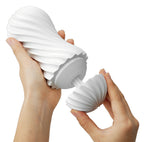 Tenga Flex Silky White · masturbátor s vakuovým efektem, bílá
