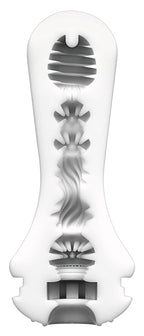 Tenga Flex Rocky Black · masturbátor s vakuovým efektem, černá