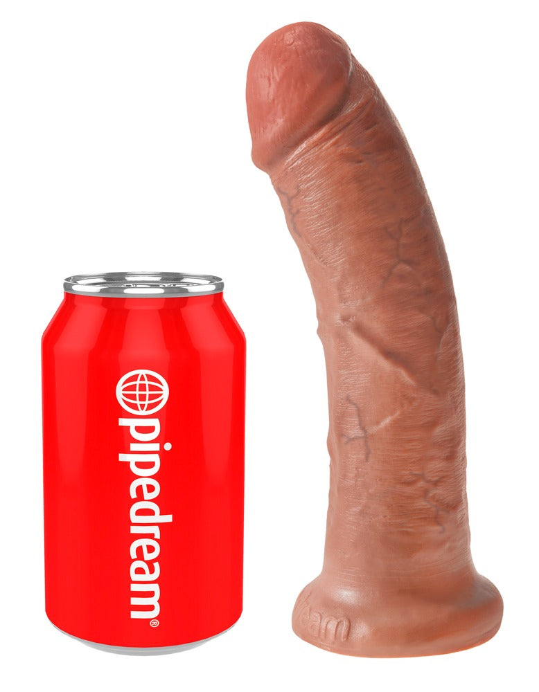 King Cock 8 inch · realistické dildo s přísavkou, opálená