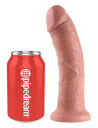 King Cock 8 inch · realistické dildo s přísavkou, světle tělová