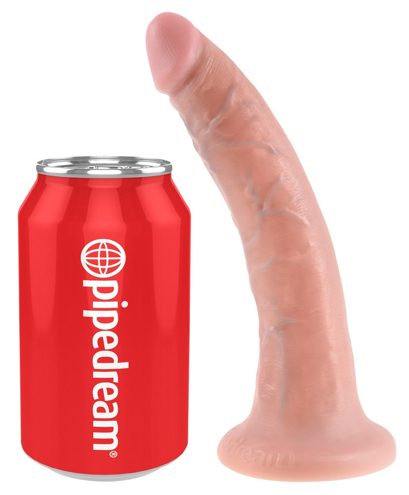 King Cock 7 inch · realistické dildo s přísavkou · světlá tělová