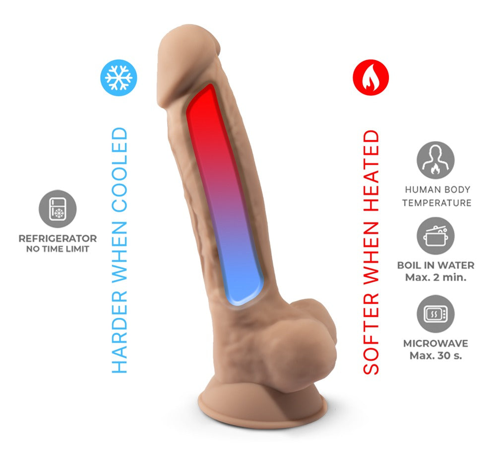 Silexd Model 1 · realistické dildo s přísavkou · světle tělová
