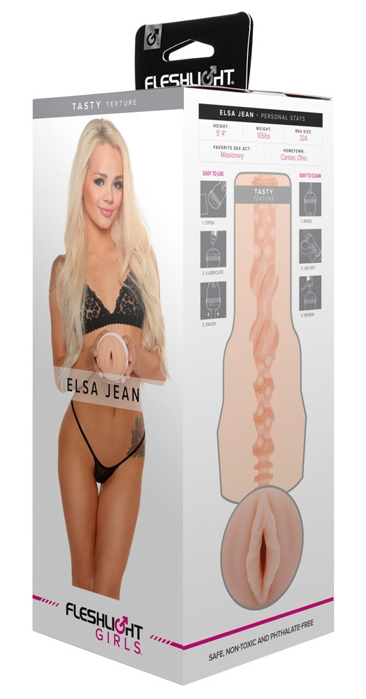 Fleshlight Girls Elsa Jean Tasty · masturbátor s vaginální strukturou